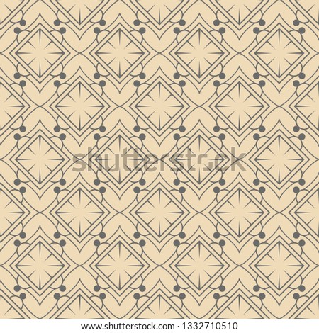 Seamless pattern of batik. Can be repeated for textile printing and background. Embroidery geometric - Modern design eps 10