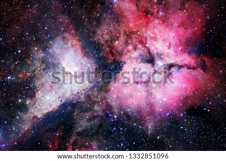Beautiful nebula and bright stars in outer space, glowing mysterious universe. Elements of this image furnished by NASA