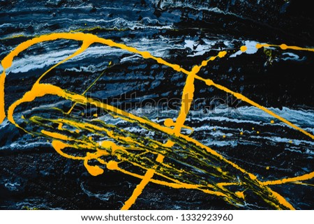 Close-up photos of abstract oil paintings