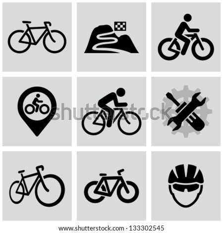 Bicycle icons Royalty-Free Stock Photo #133302545