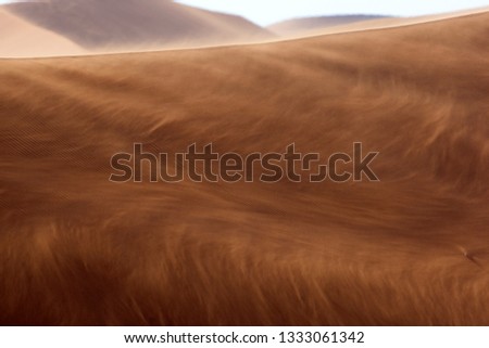 Storm in the desert, Namib-NauKluft National Park, Namib desert, Namibia.
