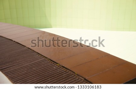 Brown coloured tiles surface 