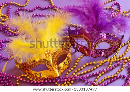 Masquerade colorful decorations