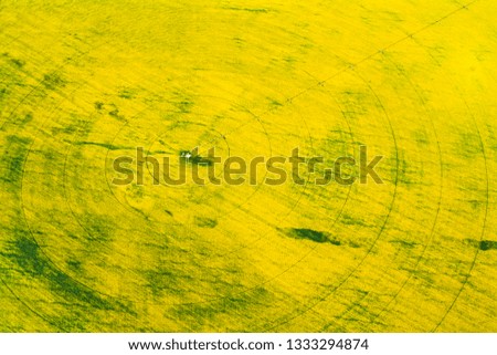 Aerial image of farms and fields, Alberta, Canada