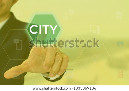 CITY - technology and business concept