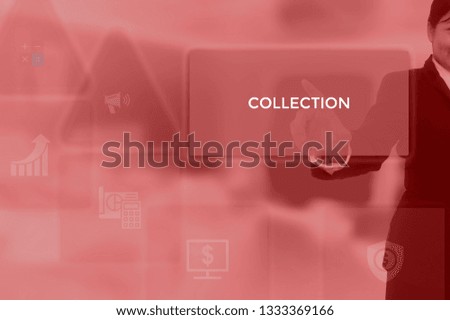 COLLECTION - technology and business concept