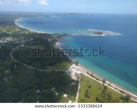 The beautiful aerial view of Port Vila, Vanuatu