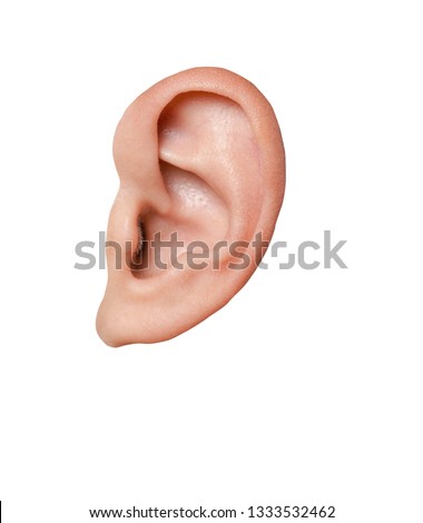 human ear  close-up shot  or ear ent doctor check Royalty-Free Stock Photo #1333532462