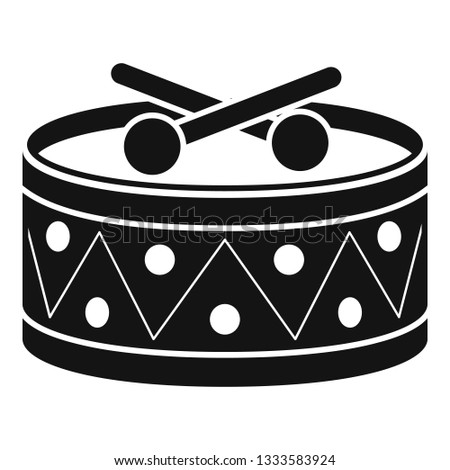 Drums toy icon. Simple illustration of drums toy icon for web design isolated on white background