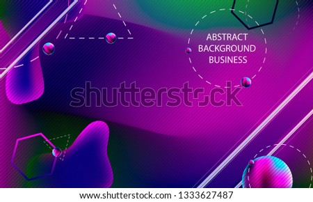 Geometric space lines volume abstract background hipster style dark violet trend banner