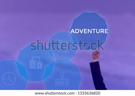 select ADVENTURE - technology and business concept