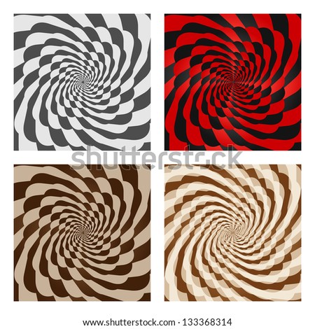 Abstract Spiral Background Set