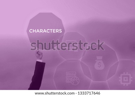CHARACTERS - technology and business concept