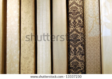 Flax fabric wallpaper