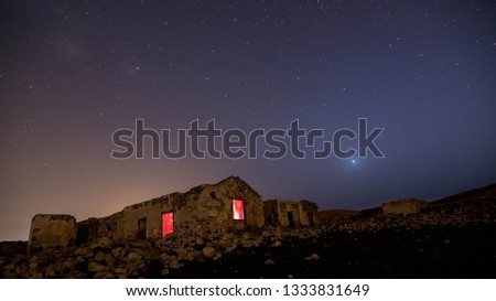 illuminated old house - Fuerteventura