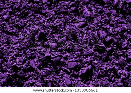 Dark purple land of Sumerians on the territory of burial mounds in Bahrain. Dilmun civilization. Background and Texture. High resolution