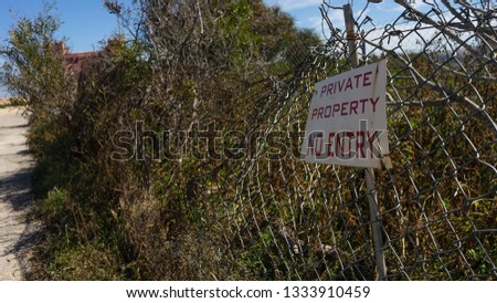 Private property, no entry