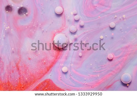 Colourful acrylic bubbles.Abstract ink design template mixed texture background. Liquid color backdrop. Wallpaper pattern. Oil poster . Design template. Fluid art
