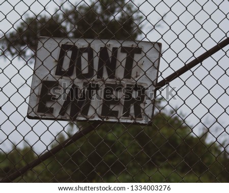 Don't Enter Sign