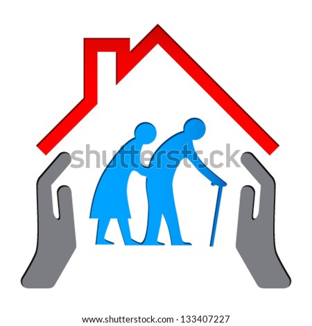 Nursing home sign - vector illustration