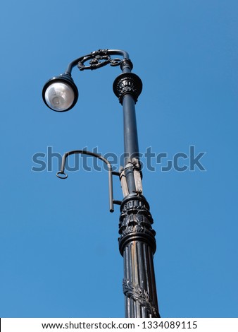 Street lamp with a blue sky