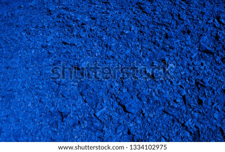 Dark blue land of Sumerians on the territory of burial mounds in Bahrain. Dilmun civilization. Background and Texture. High resolution