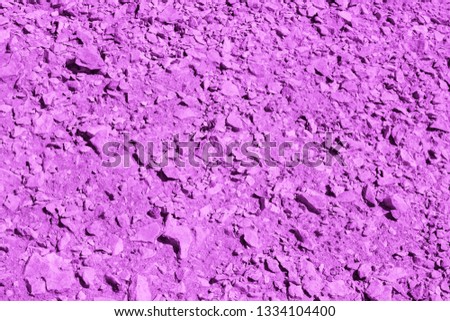 Purple colored land of Sumerians on the territory of burial mounds in Bahrain. Dilmun civilization. Background and Texture. High resolution