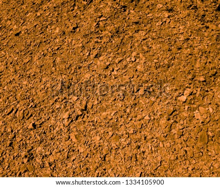 Gold colored land of Sumerians on the territory of burial mounds in Bahrain. Dilmun civilization. Background and Texture. High resolution