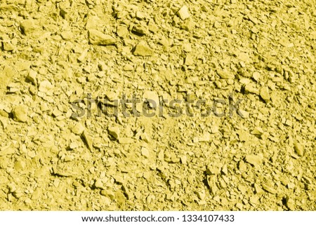Yellow land of Sumerians on the territory of burial mounds in Bahrain. Dilmun civilization. Background and Texture. High resolution