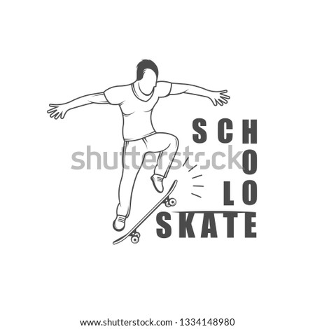 Vintage sports emblem. Logo for t-shirts. Retro design. Label and elements of street style.