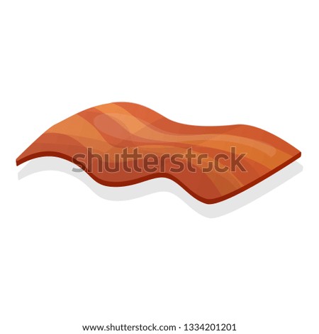 Bacon icon. Cartoon of bacon icon for web design isolated on white background