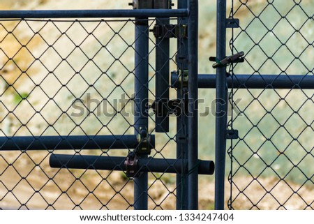 A fence that prohibits entering the construction site.