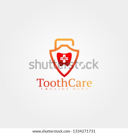 dental logo template,tooth logo,healthcare and medical emblem,protection and care,shield illustration element