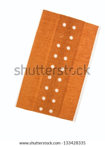 patches on a white background