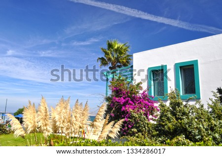 Greek house in Kos Island of Greece.