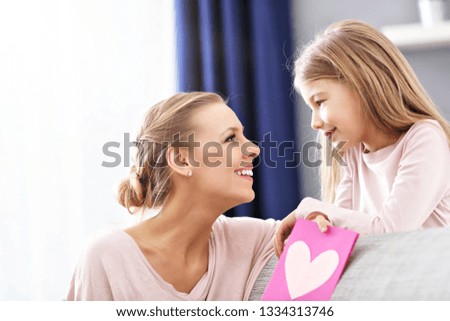 Picture of mum and daughter celebrating mother's day