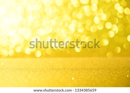 ํYellow glitter lights texture bokeh background Christmas