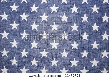 US Flag Back Lit Star Field