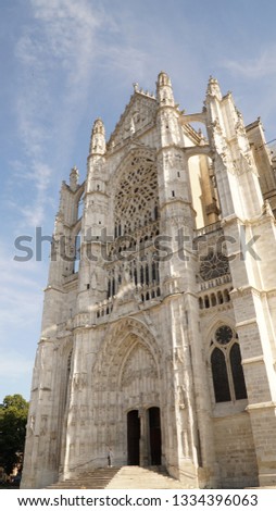 Gothic Beauvais Cathedral near Paris, France.