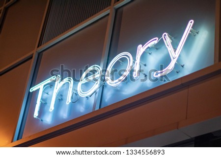 Theory Neon Sign