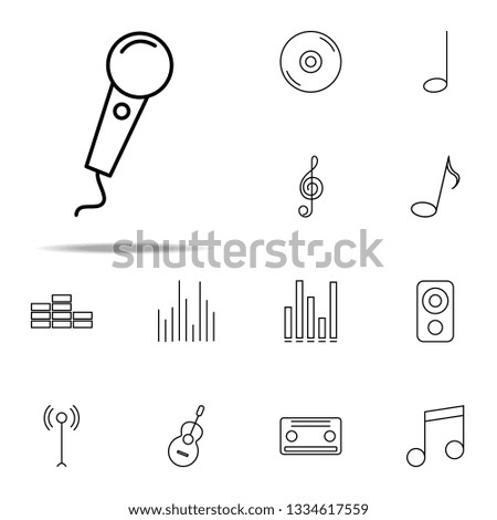 singer microphone icon. Music icons universal set for web and mobile