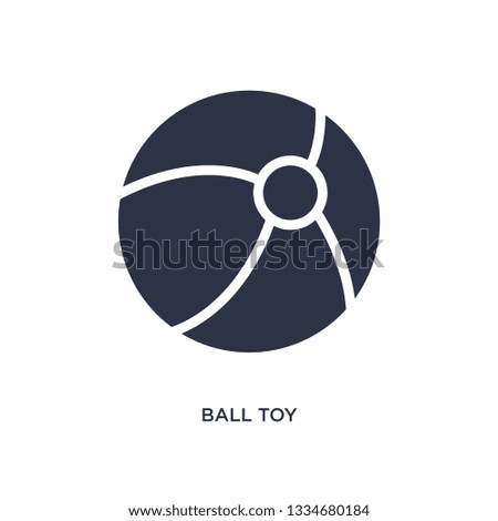 ball toy icon. Simple element illustration from toys concept. ball toy editable symbol design on white background. Can be use for web and mobile.