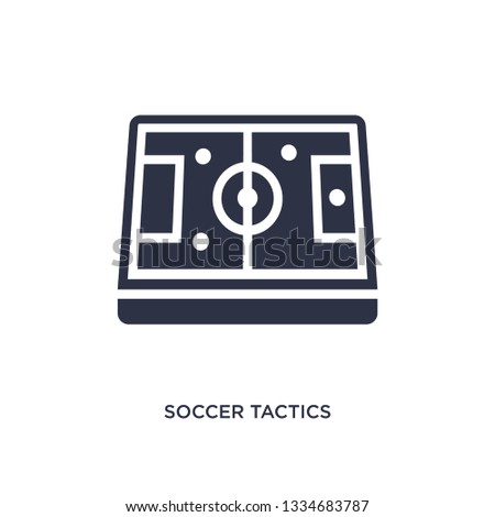 soccer tactics diagram icon. Simple element illustration from productivity concept. soccer tactics diagram editable symbol design on white background. Can be use for web and mobile.