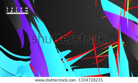 Colorful geometric backgrounds. Simple form composition. Eps10 vector template