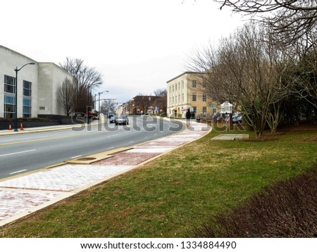 East Jefferson Street in downtown Rockville, Maryland, USA 