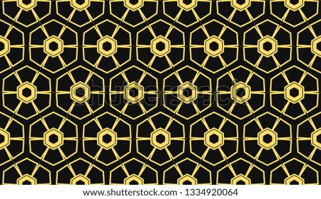 Vector illustration yellow geometric abstract background