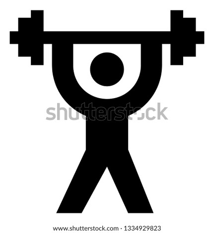 Weight Training Strength Vector Icon