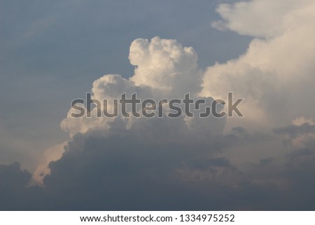 Cool picture of the clouds on a gloomy summer day