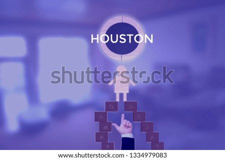 HOUSTON - technology and business concept