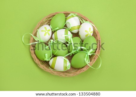 Easter eggs and decoration.